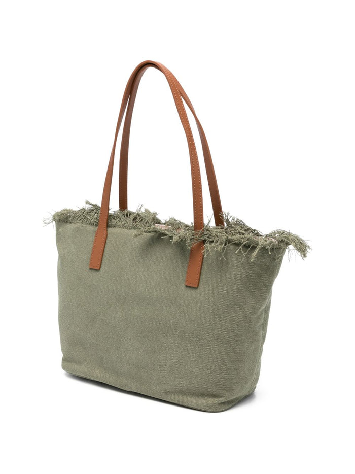 Mc2 Saint Barth Borsa City Bag Fringe Donna Verde 4
