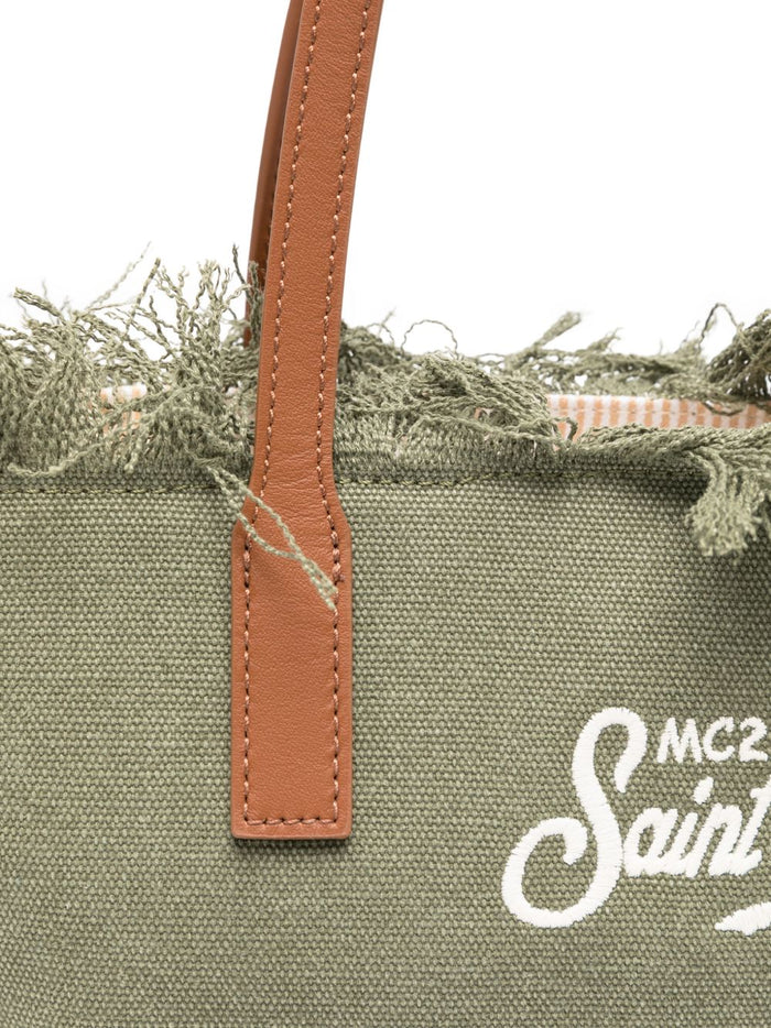 Mc2 Saint Barth Borsa City Bag Fringe Donna Verde 5