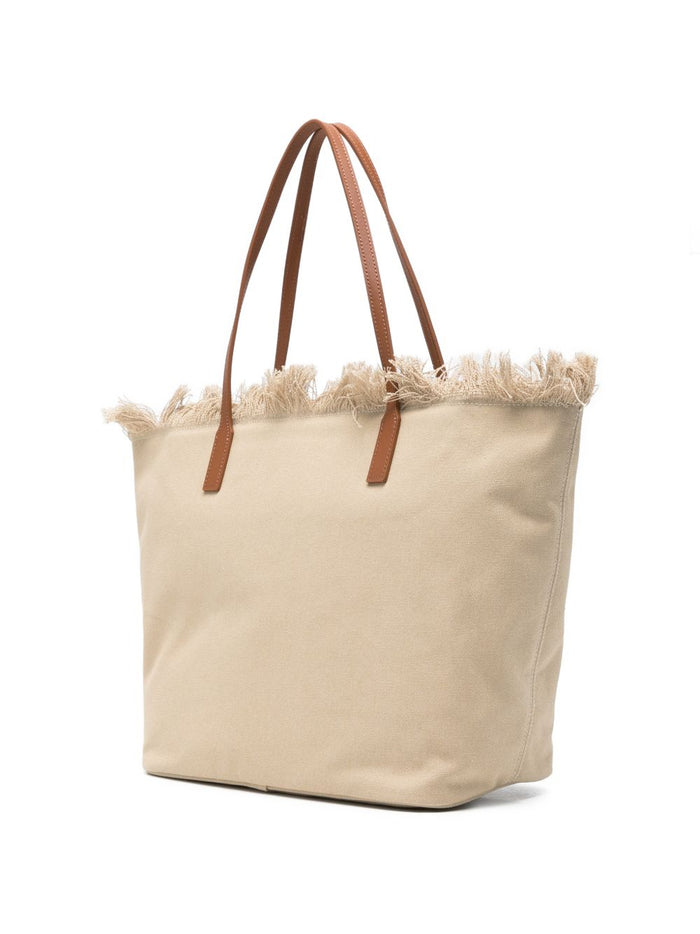 Mc2 Saint Barth Borsa City Bag Fringe Donna Beige 4