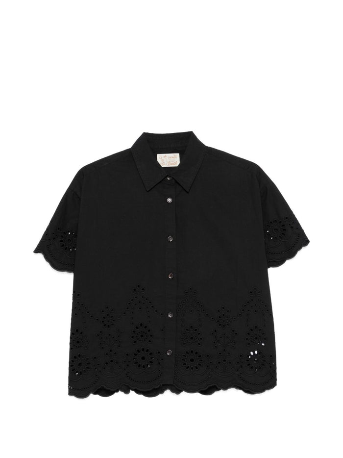 Mc2 Saint Barth Camicia Clementine Donna Nero 1