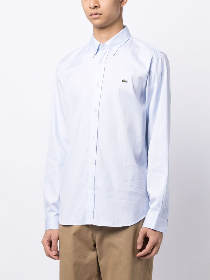 Lacoste Camicia Azzurro Uomo 4