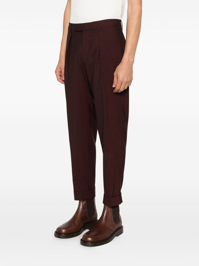 Berwich Pantaloni Borgogna Uomo Chiaia 1