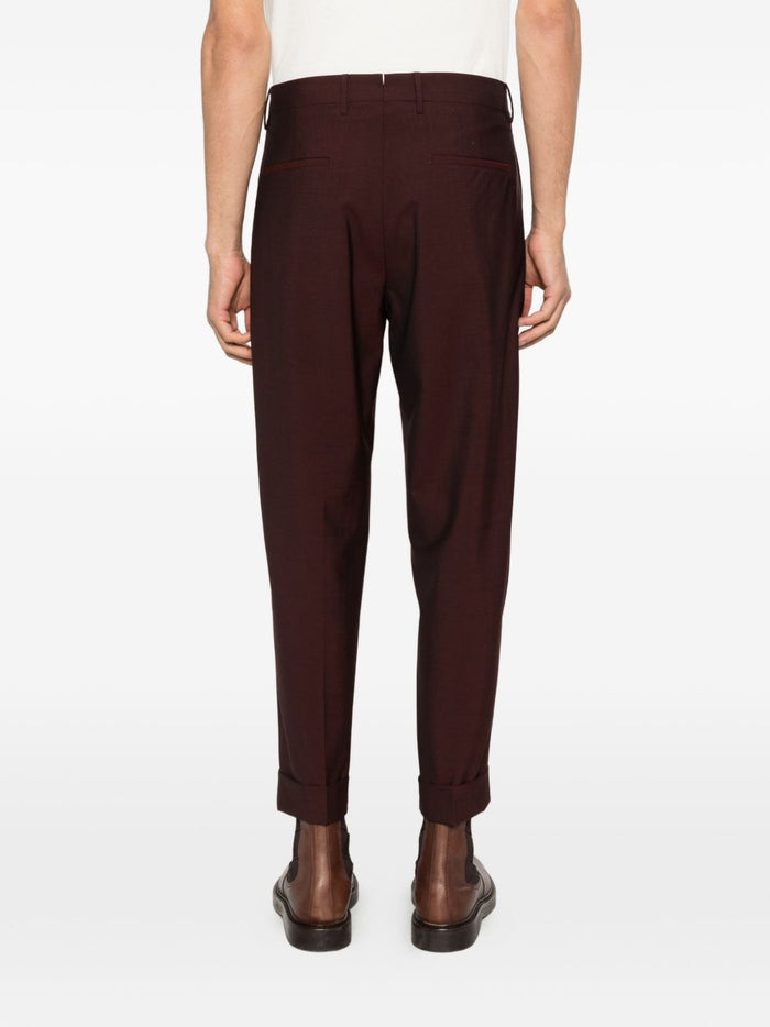 Berwich Pantaloni Borgogna Uomo Chiaia 3