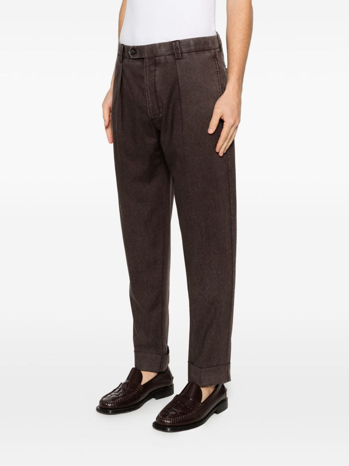 Berwich Pantaloni Chiaia Uomo Marrone 1