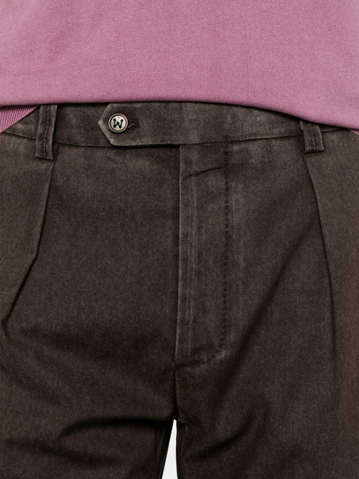 Berwich Pantaloni Chiaia Uomo Marrone 4