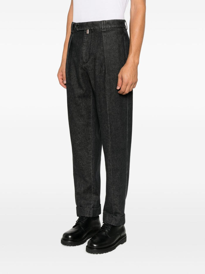 Berwich Pantalone Nero Uomo 2