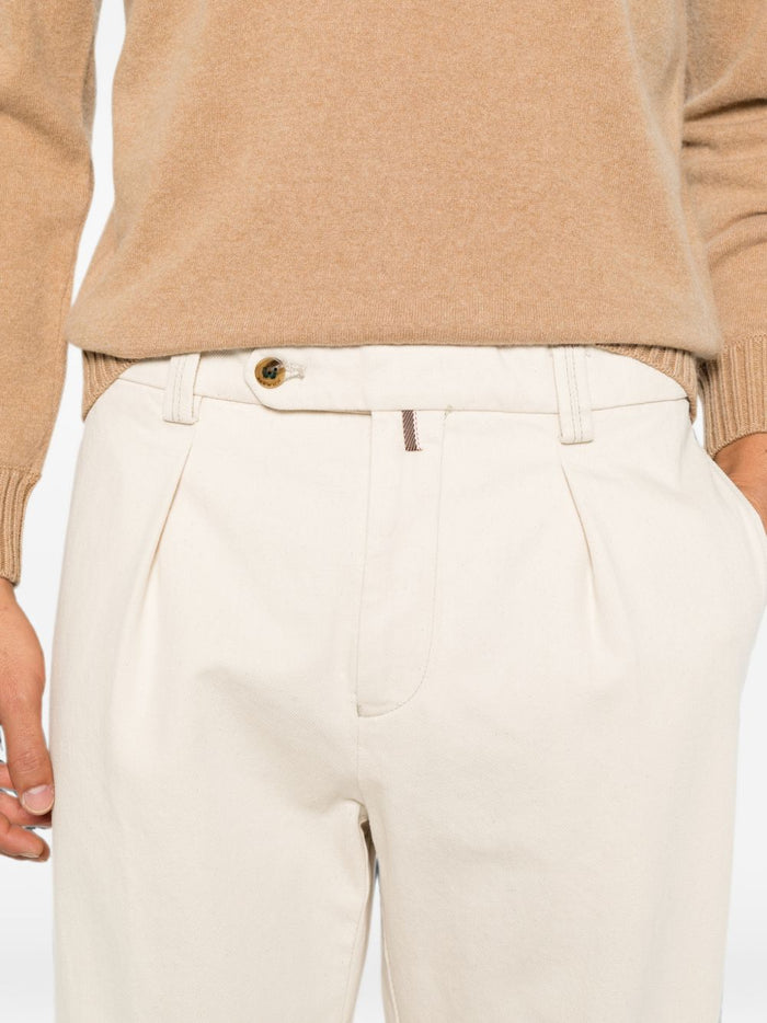 Berwich Pantalone Bianco Uomo 5