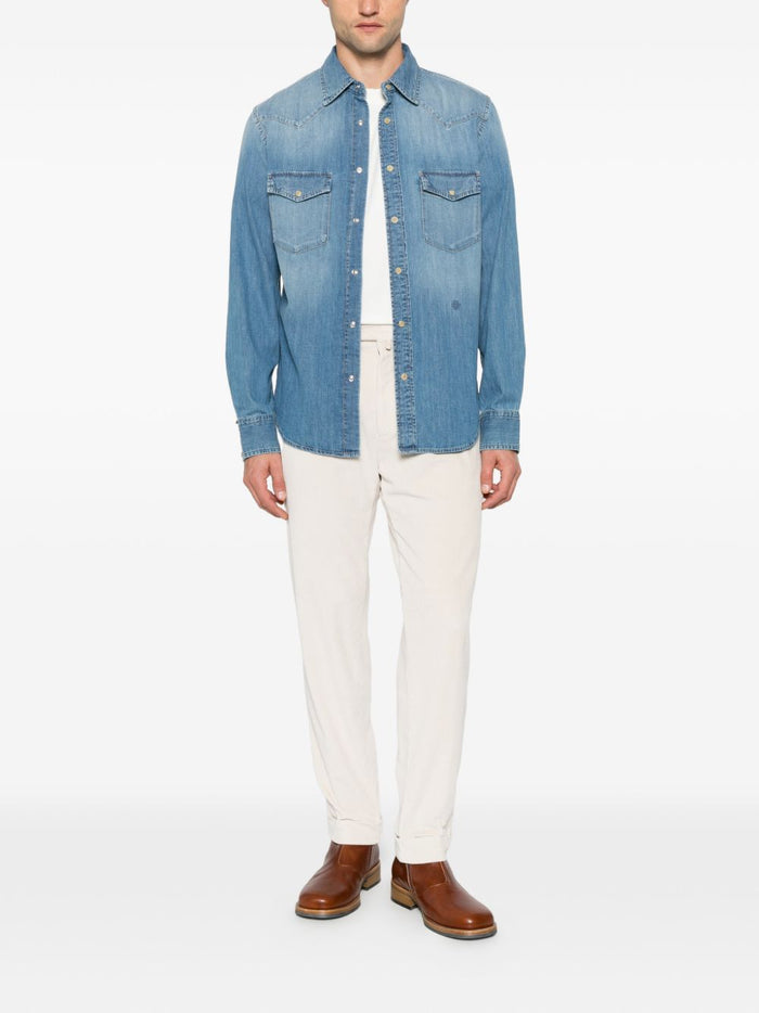 Berwich Pantalone Bianco Uomo 4