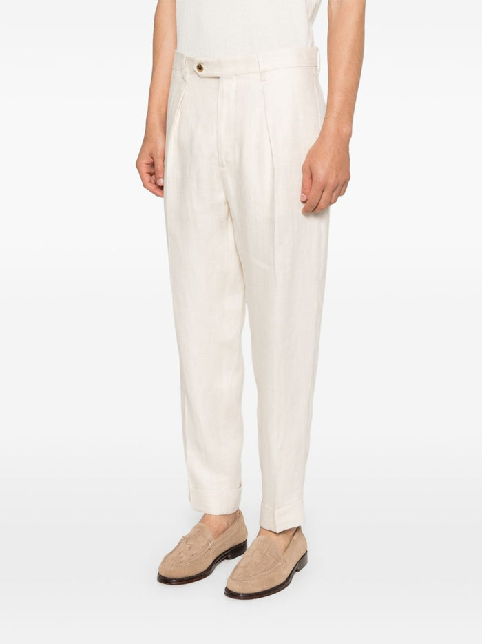 Berwich Pantaloni Ecru Uomo Chiaia 1