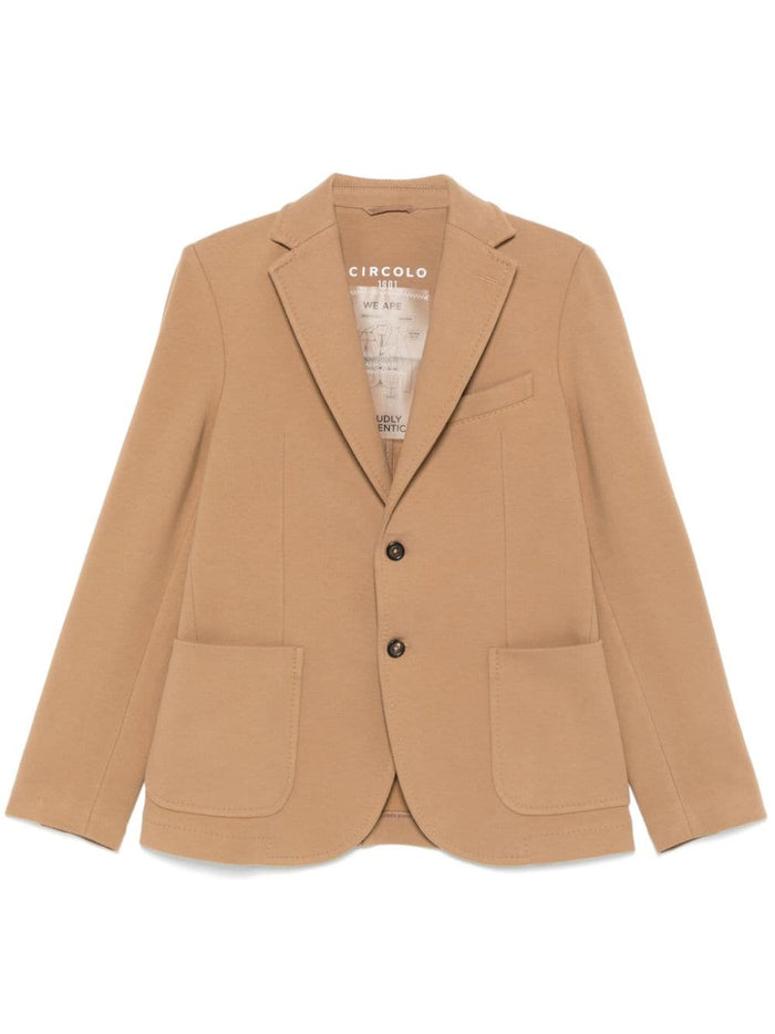 Circolo1901 Brown Felted Jacket for Men 5