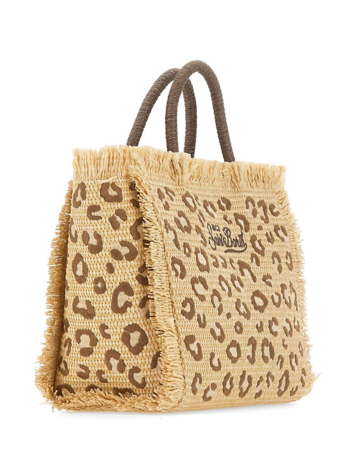 Mc2 Saint Barth Borsa Colette Straw Donna Leopardata 4