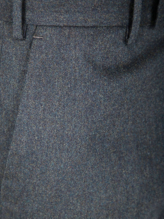 Pt Torino Herren Hose mit geradem Bein aus Wolle in Grün 3