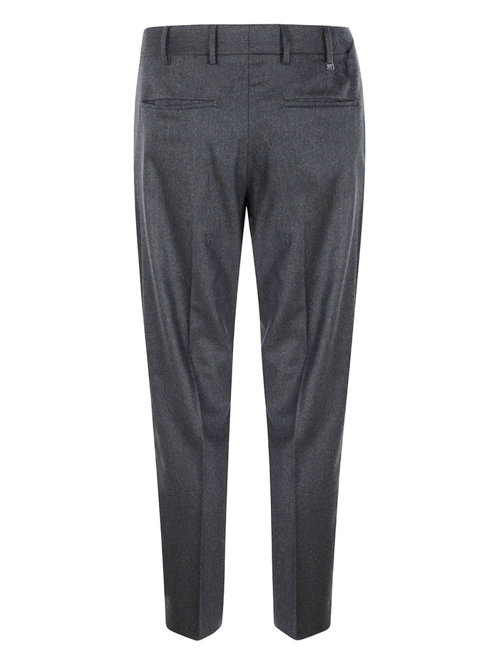 Pt Torino Herren Hose mit geradem Bein aus Wolle in Grün 2