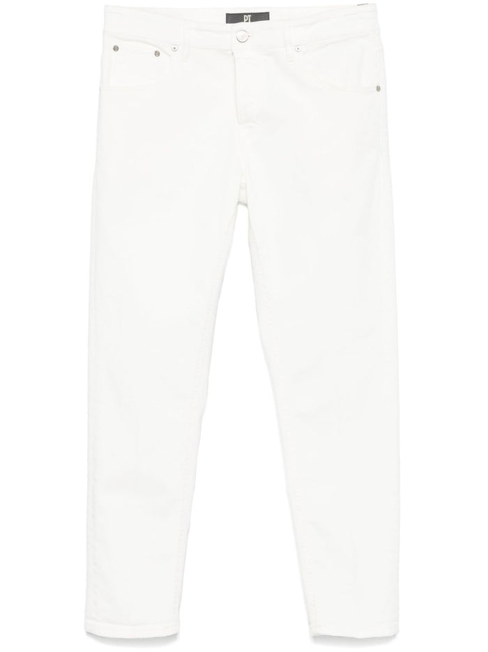 Pt Torino Jeans Bianco Uomo Gamba Affusolata 1