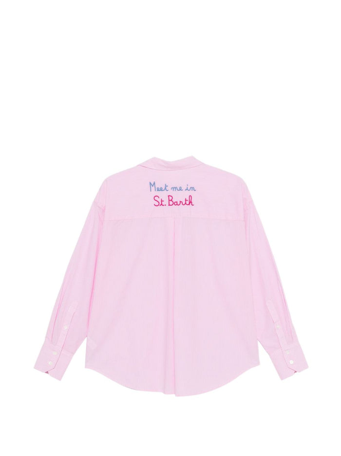 Mc2 Saint Barth Camicia Rigata Donna Rosa 2