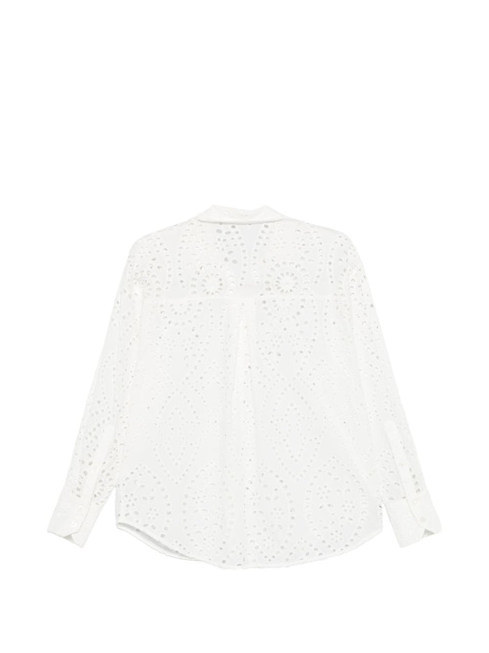 Mc2 Saint Barth Camicia Cristal Sangallo Donna Bianco 2