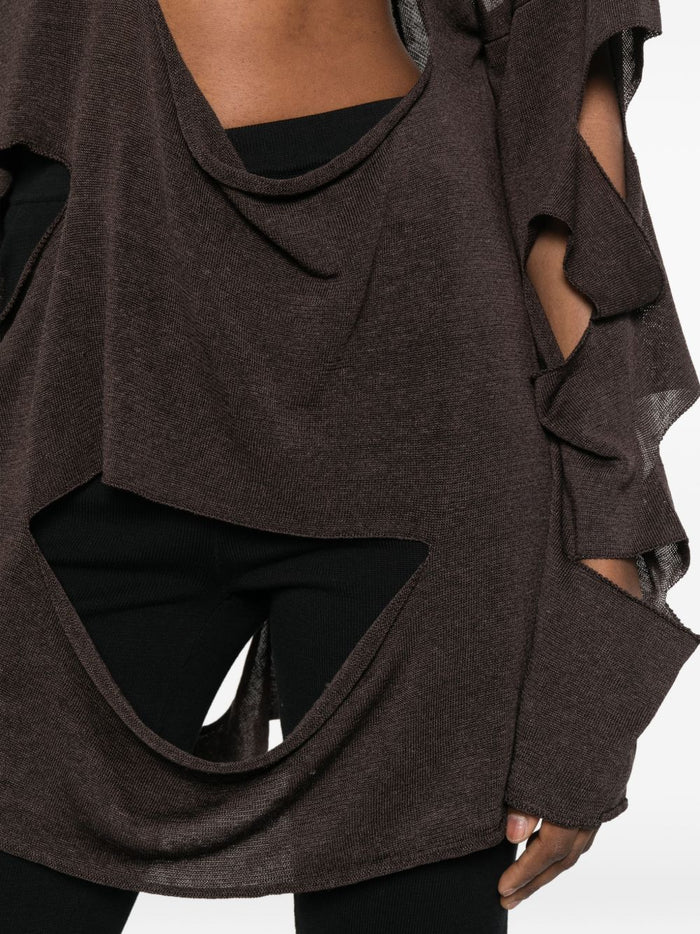 Parosh Women's Brown Babygirl Jumper 4
