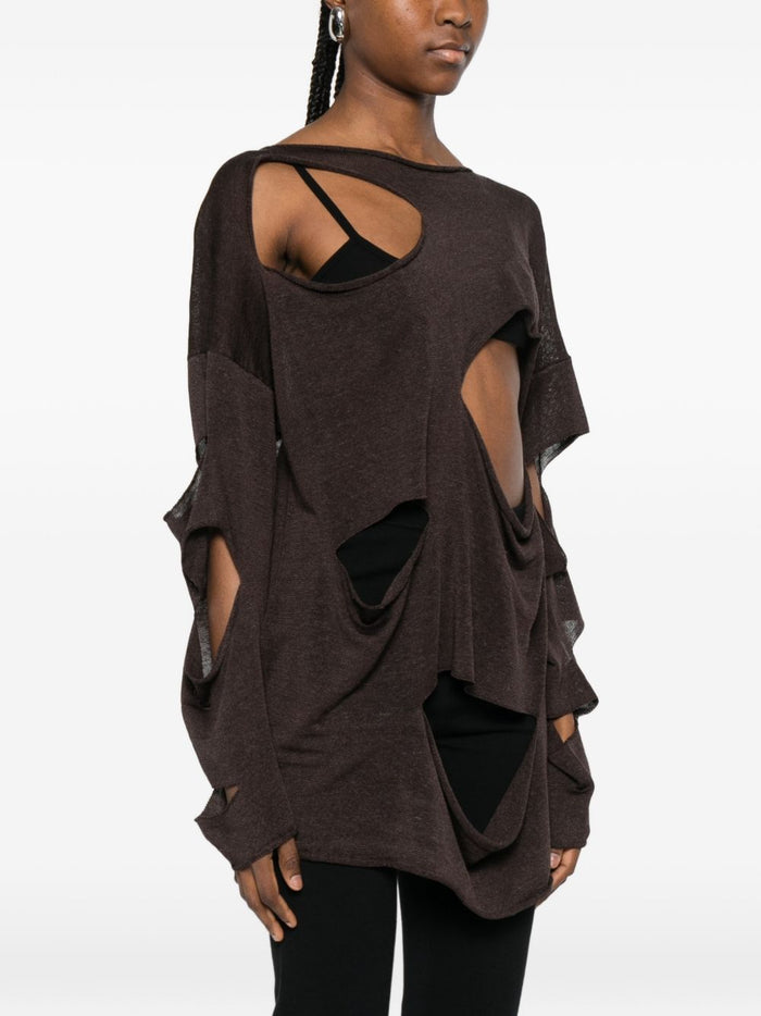 Parosh Women's Brown Babygirl Jumper 1