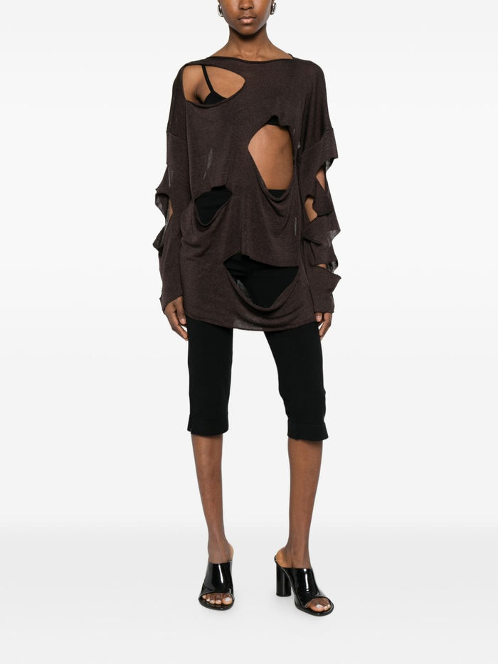 Parosh Women's Brown Babygirl Jumper 2