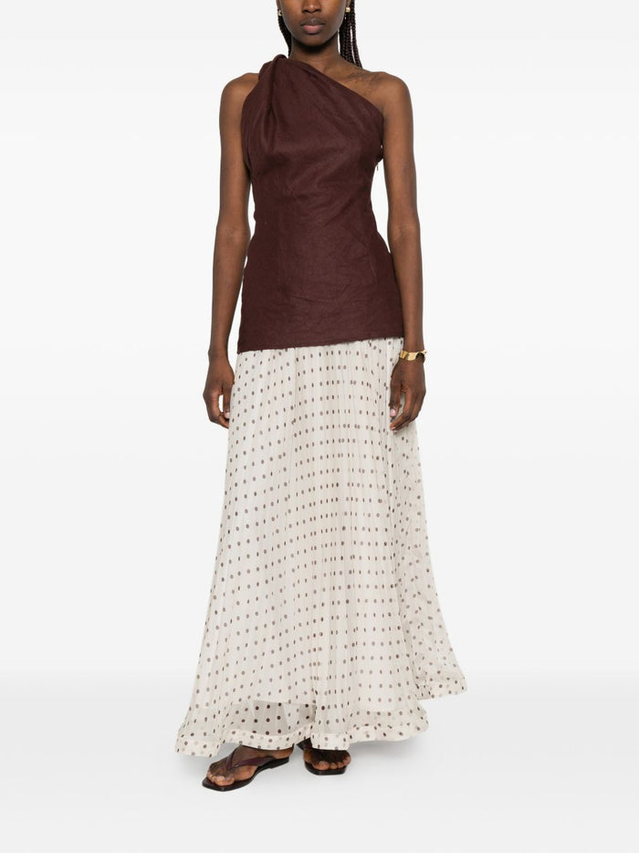 Parosh Pallina Women's Skirt Beige 2