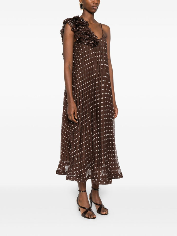 Parosh Brown Dress Woman 2