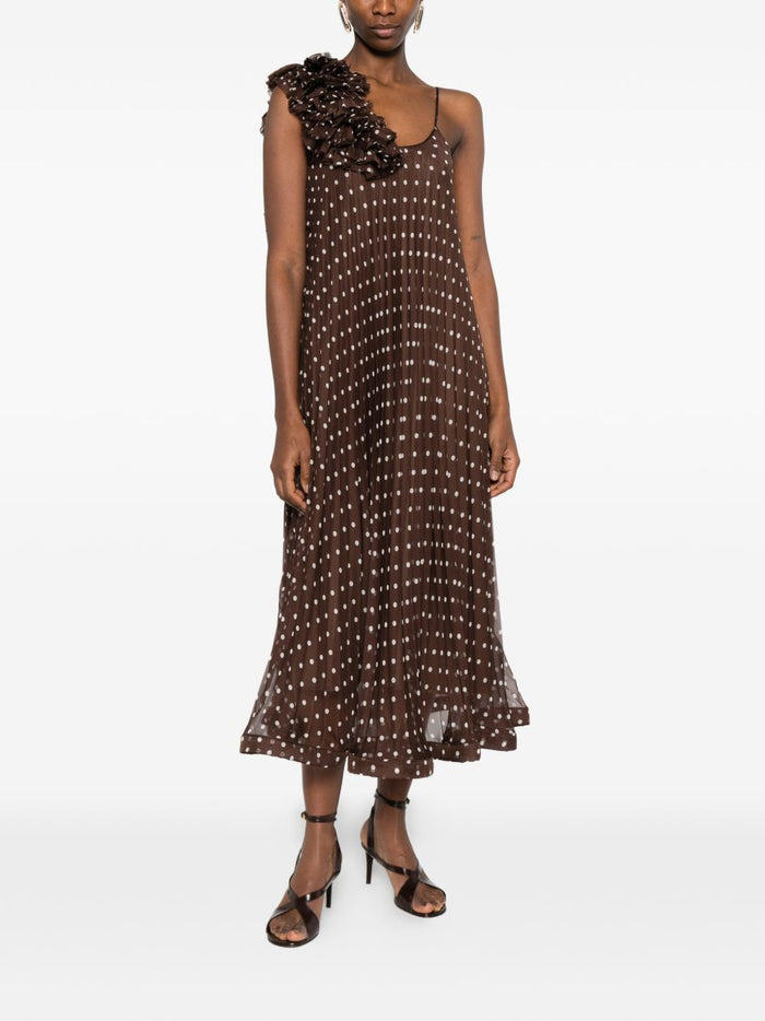 Parosh Brown Dress Woman 1