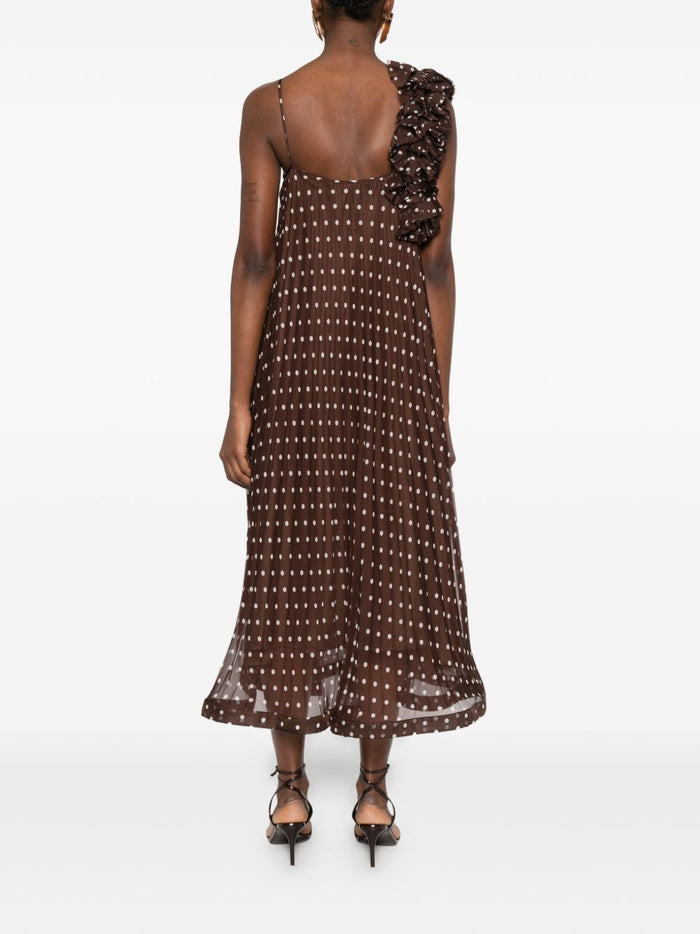 Parosh Brown Dress Woman 3