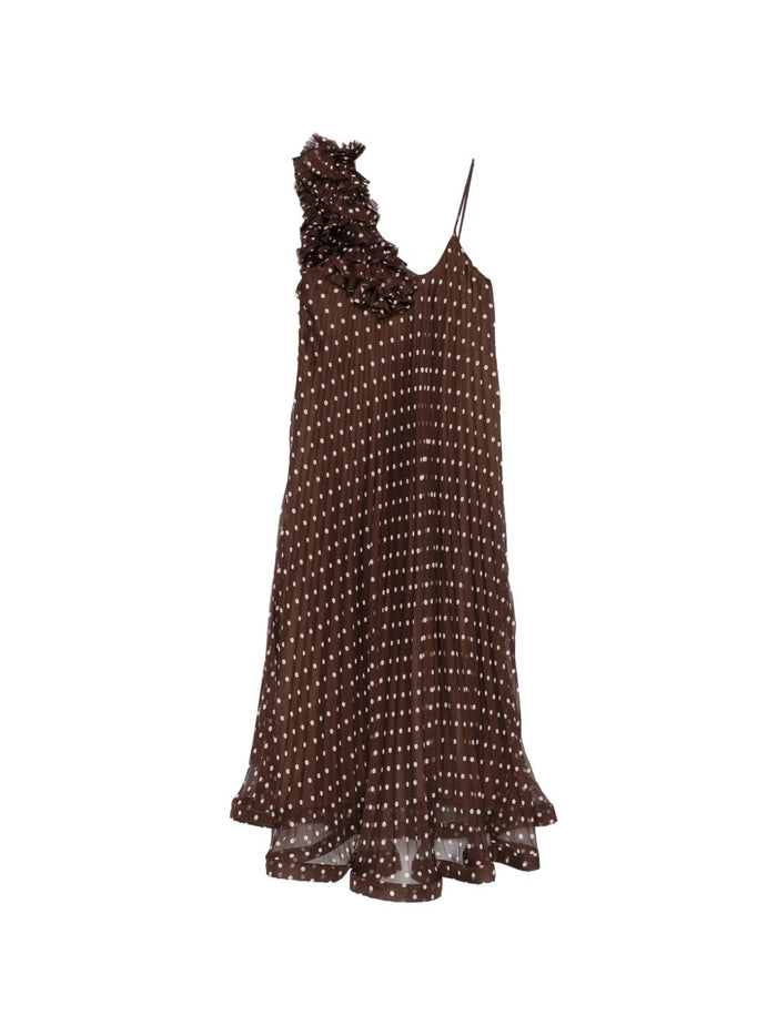 Parosh Brown Dress Woman 5