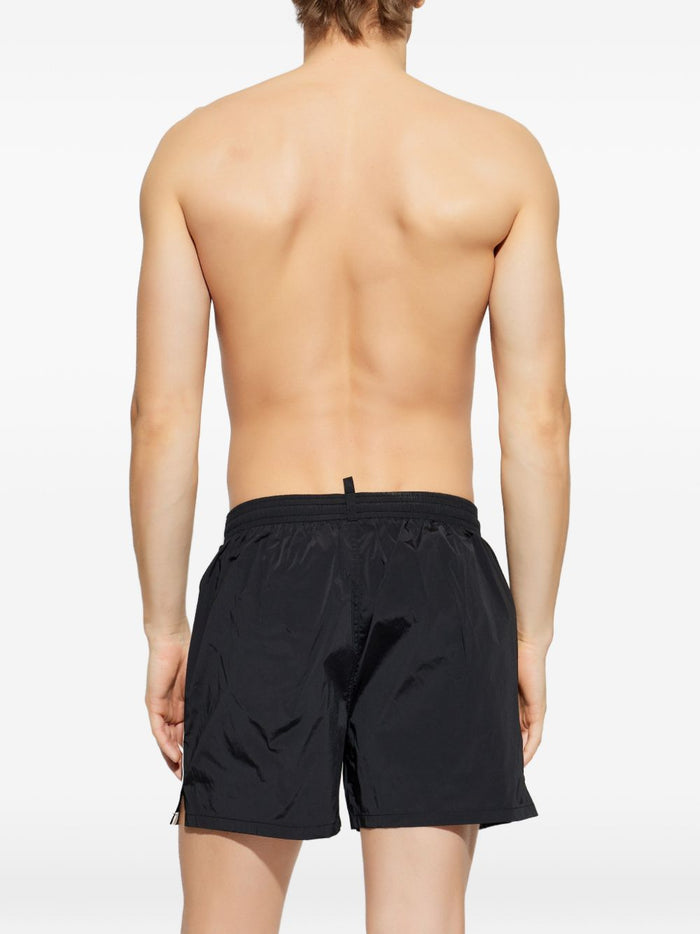 Dsquared2 Boxer Bande Laterali Uomo Nero 3