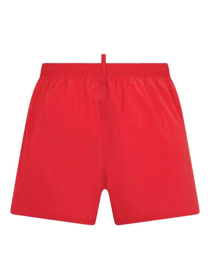 Dsquared2 Boxer Bande Laterali Uomo Rosso 2
