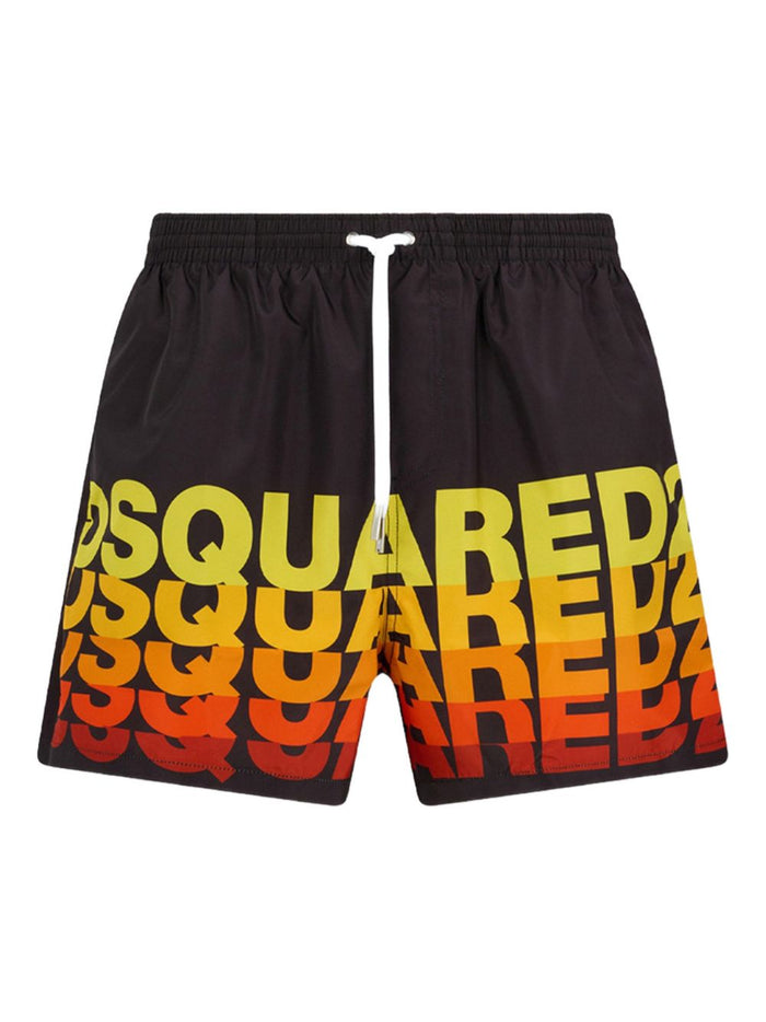 Dsquared2 Boxer Logo Multicolor Uomo Nero 1