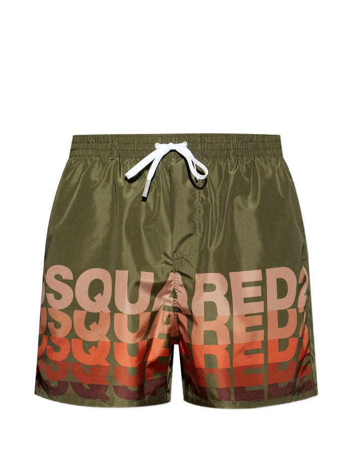 Dsquared2 Boxer Logo Multicolor Uomo Verde 1