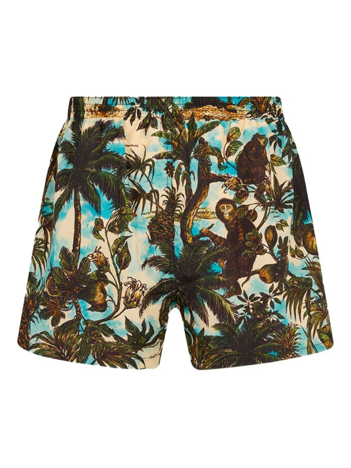 Dsquared2 Boxer Stampa Giungla Uomo Multicolor 2