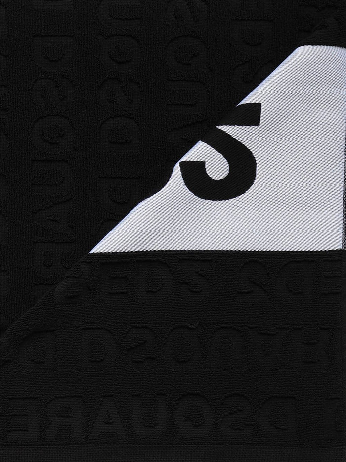 Dsquared2 Telo Mare Logo Uomo Nero 2