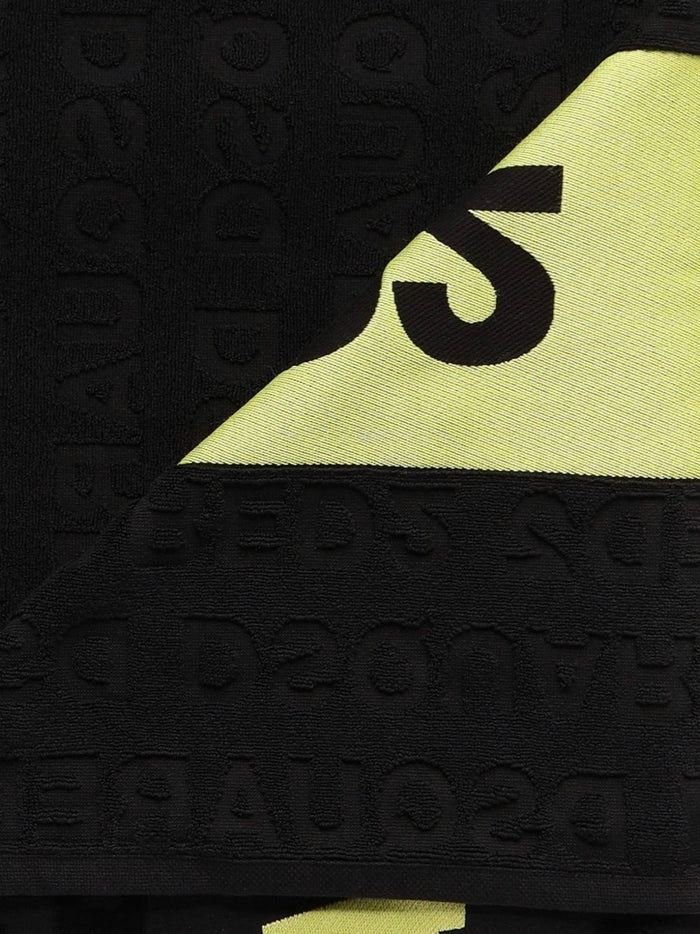 Dsquared2 Telo Mare Logo Uomo Nero 2