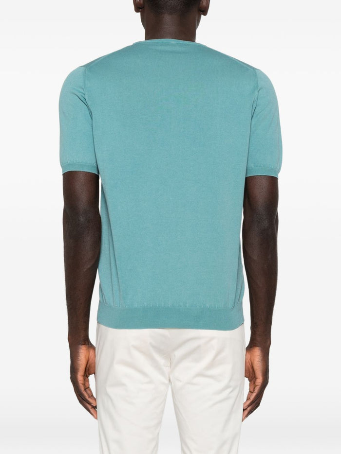 Dellaciana T-shirt Filo Uomo Blu Pavone 3