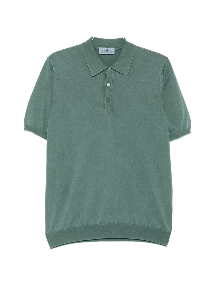 Dellaciana Polo Tre Bottoni Uomo Verde Cipresso 5