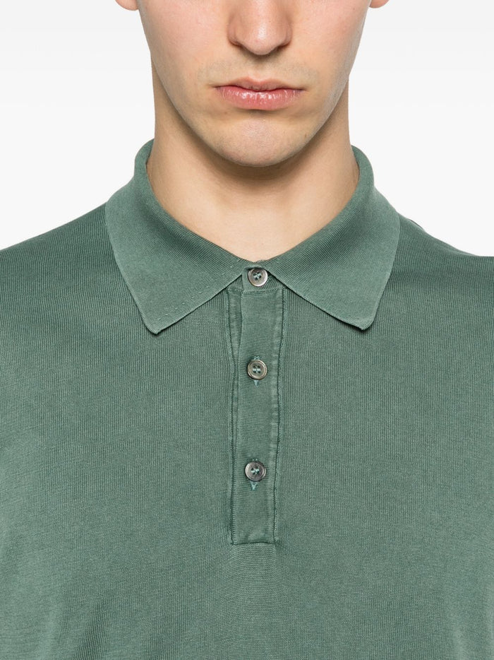Dellaciana Polo Tre Bottoni Uomo Verde Cipresso 4