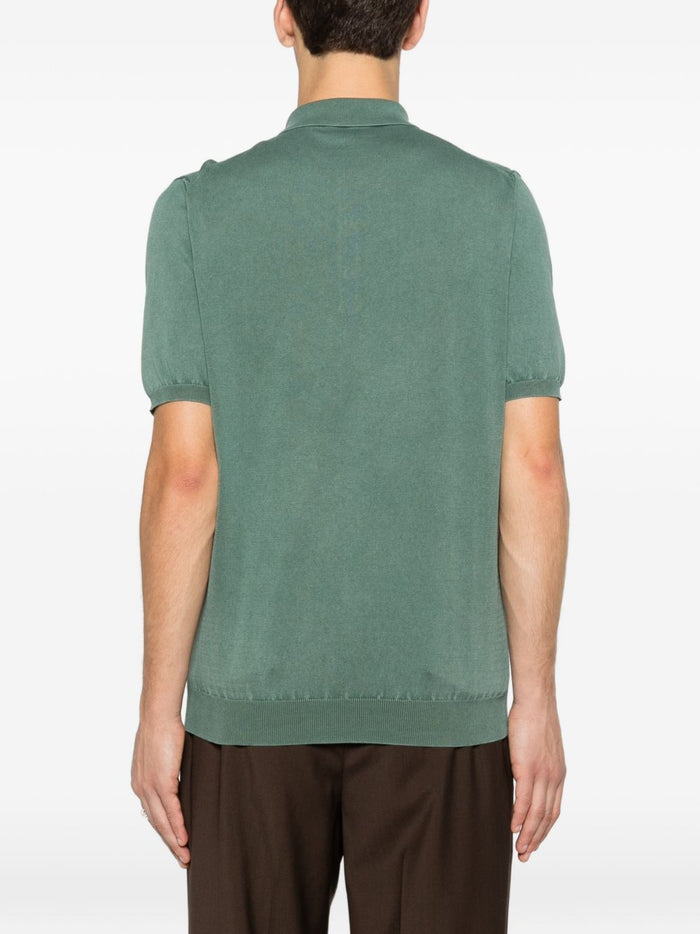 Dellaciana Polo Tre Bottoni Uomo Verde Cipresso 3