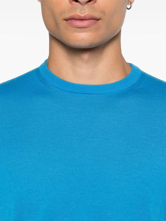Dellaciana Maglia Blu Uomo Girocollo 4