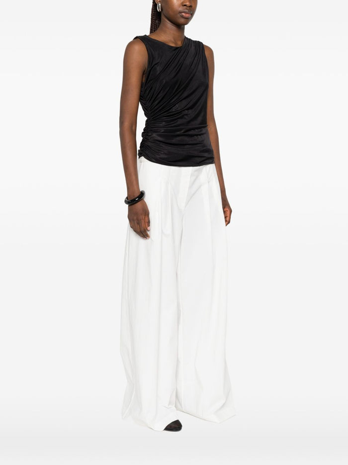 Marsem Top Drappeggiato Donna Nero 2