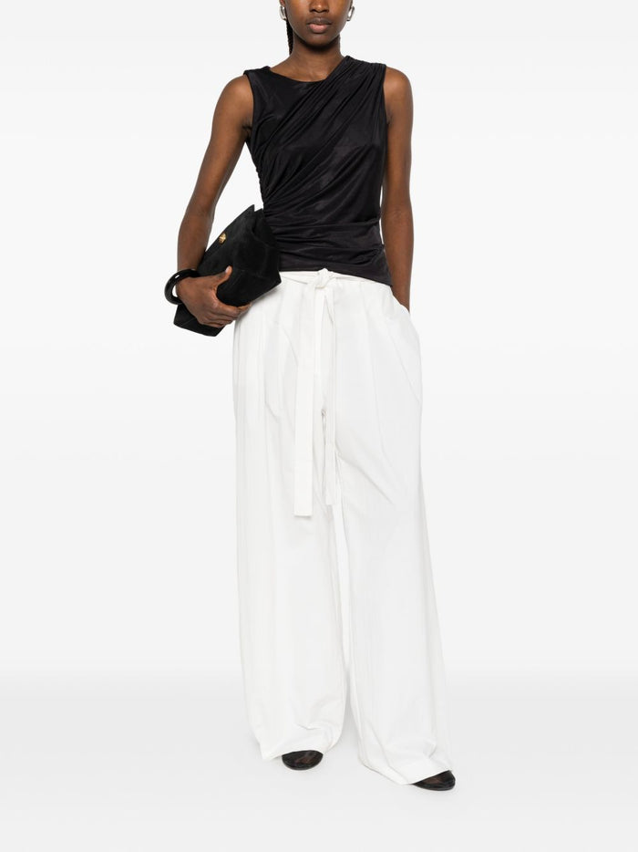 Marsem Top Drappeggiato Donna Nero 1
