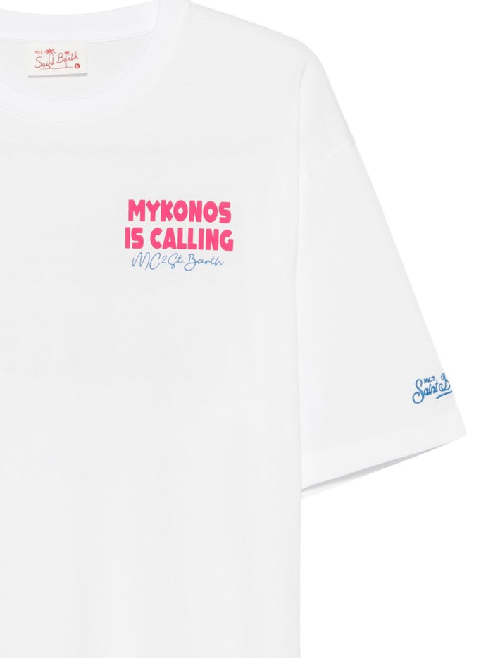Mc2 Saint Barth T-shirt Mykonos Calling 01n Men's 3