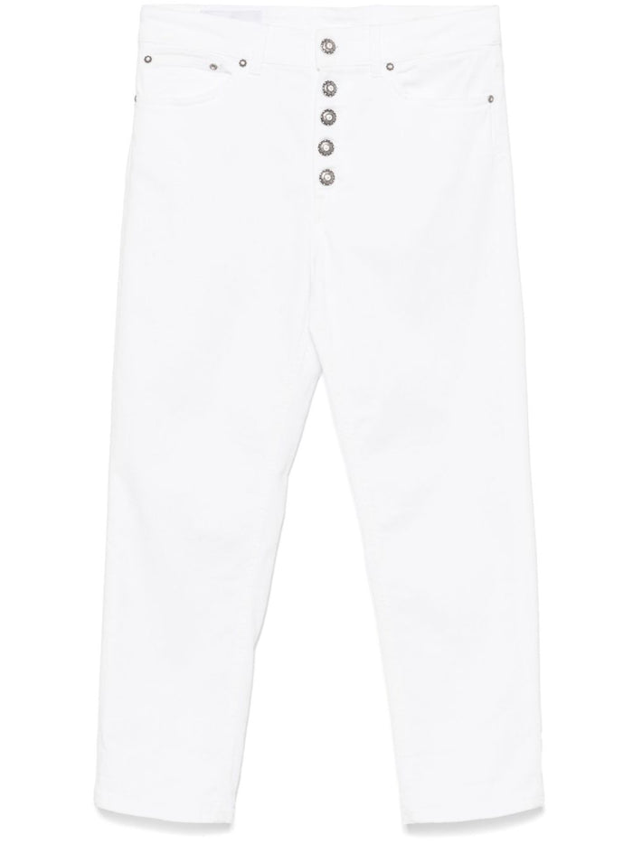 Dondup Pantalone Bianco Donna 1