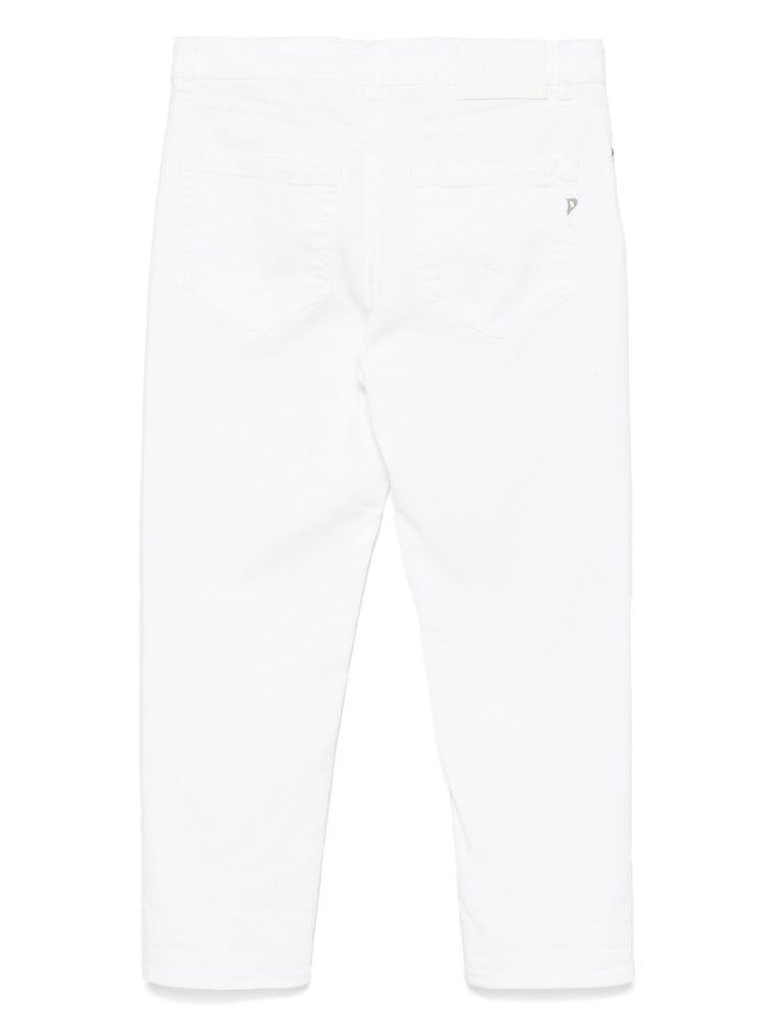 Dondup Pantalone Bianco Donna 2