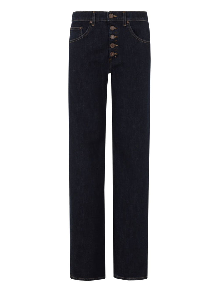 Dondup Damen-Jeans mit geradem Bein in Dunkelblau 1