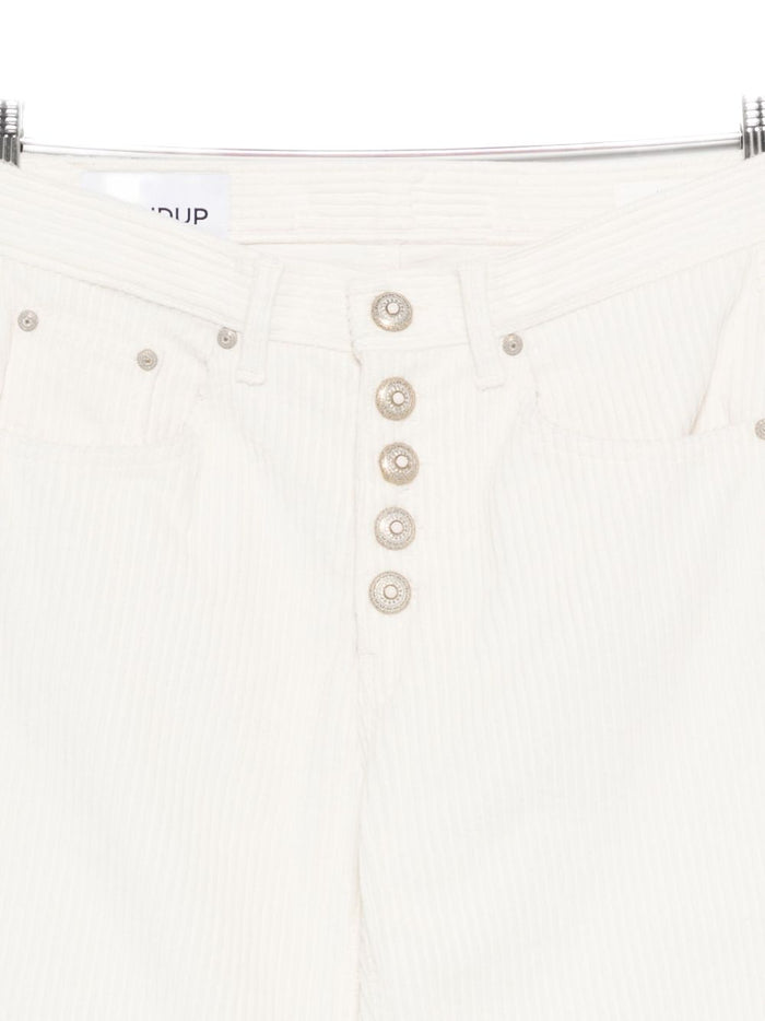 Dondup Jacklyn Donna Pantalone Bianco 3