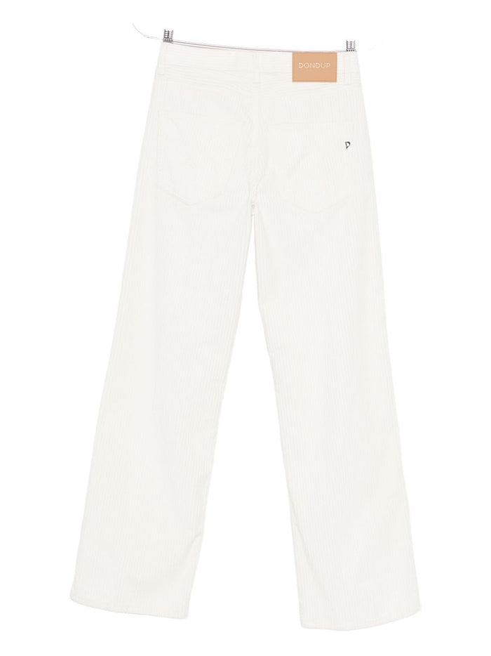 Dondup Jacklyn Donna Pantalone Bianco 2