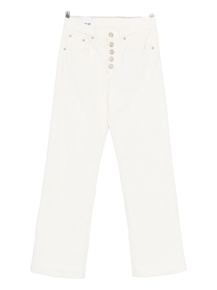 Dondup Jacklyn Donna Pantalone Bianco 1