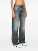 Dondup Jeans Blu Donna Jacklyn Stonewashed Gamba Ampia 2